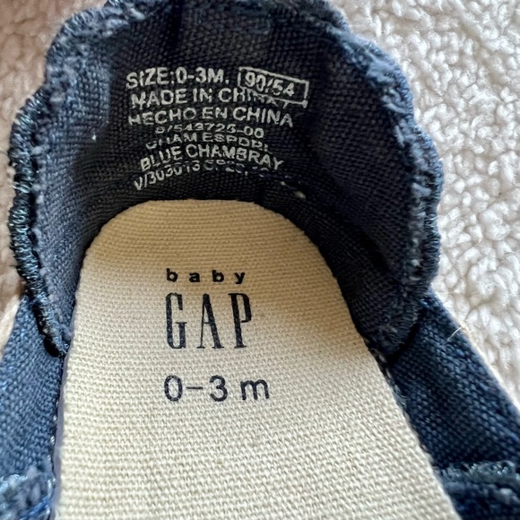 2 for $10/Gap Blue Chambray Eyelet Espadrilles - Picture 7 of 9